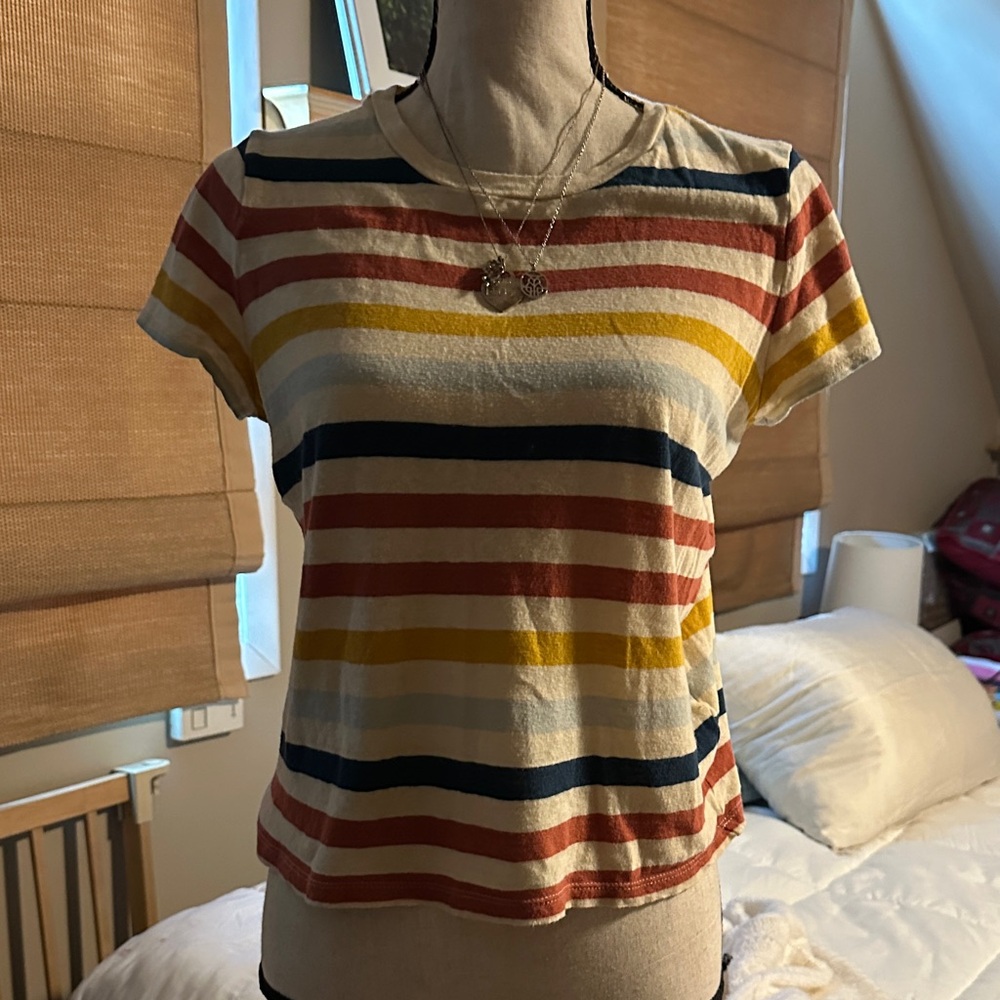 Madewell Multicolor Striped Short Sleeve Tee